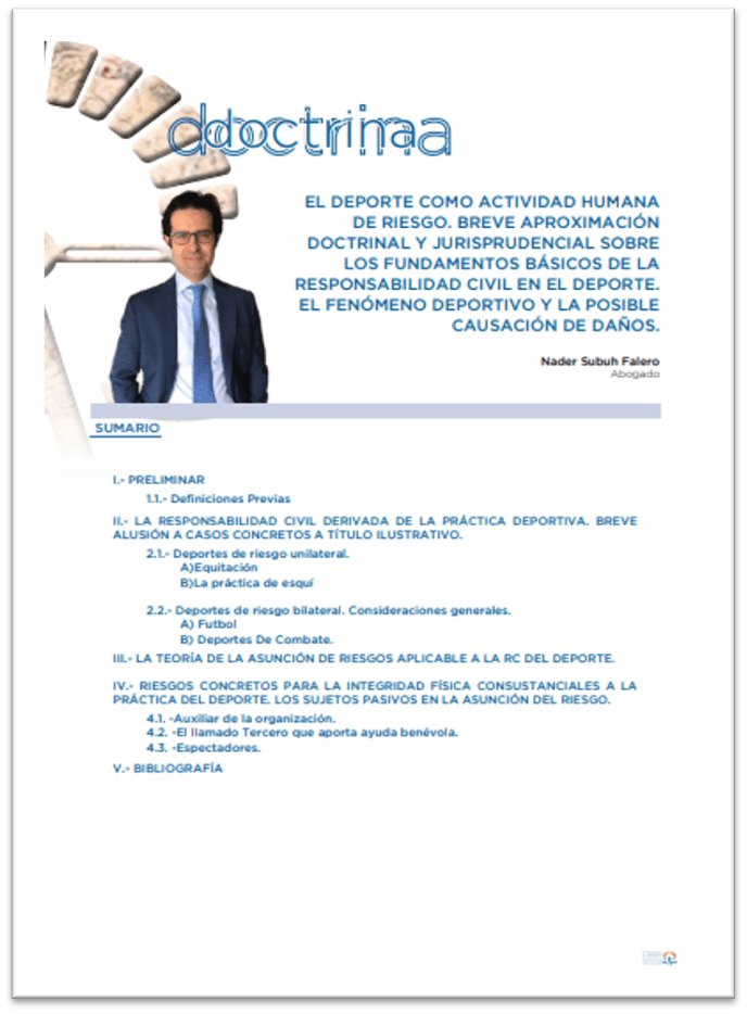 Nader Subuh_El deporte como actividad humana de riesgo. Revista RC