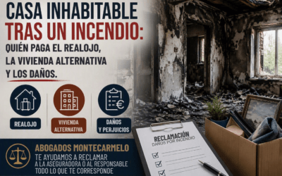 Casa Inhabitable Tras un Incendio: Quién Paga el Realojo, la Vivienda Alternativa y los Daños